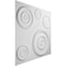 Ekena Millwork Reece EnduraWall Decorative 3D Wall Panel, White, 19 5/8"W x 19 5/8"H WP20X20REWH - alternate 6